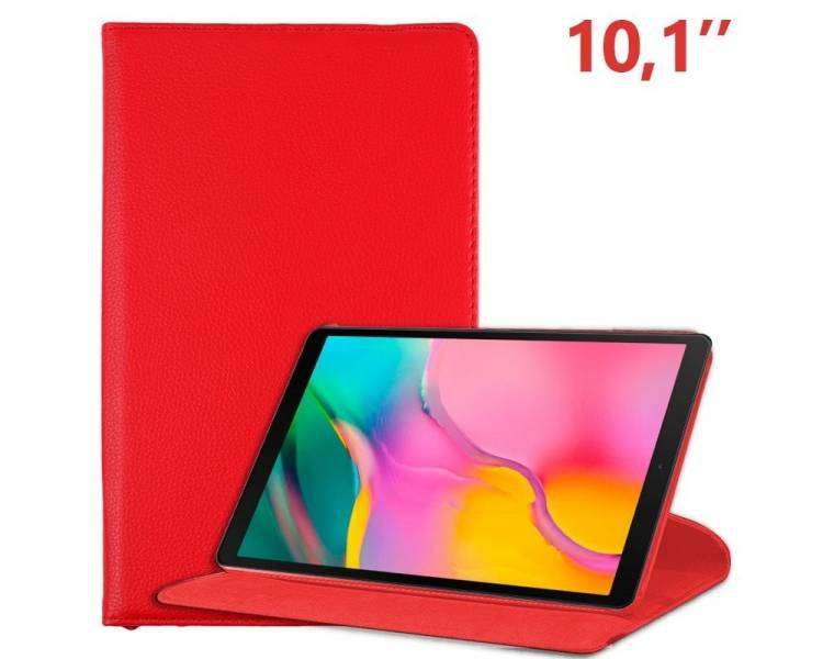 Funda COOL para Samsung Galaxy Tab A (2019) T510 / T515 Polipiel Liso Rojo 10.1 pulg
