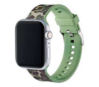 Correa COOL para Apple Watch Series 1 / 2 / 3 / 4 / 5 / 6 / 7 / SE (38 / 40 mm) Estampado Militar Verde