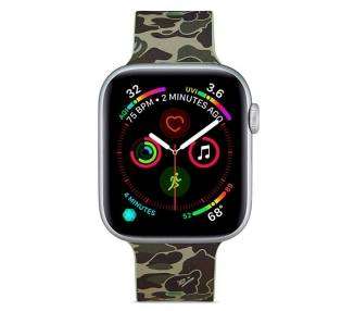 Correa COOL para Apple Watch Series 1 / 2 / 3 / 4 / 5 / 6 / 7 / SE (38 / 40 mm) Estampado Militar Verde