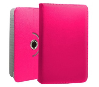 Funda COOL Ebook / Tablet 9.7 - 10 pulg Liso Rosa Giratoria (Panorámica)
