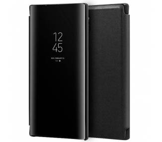 Funda COOL Flip Cover para Samsung N975 Galaxy Note 10 Plus Clear View Negro