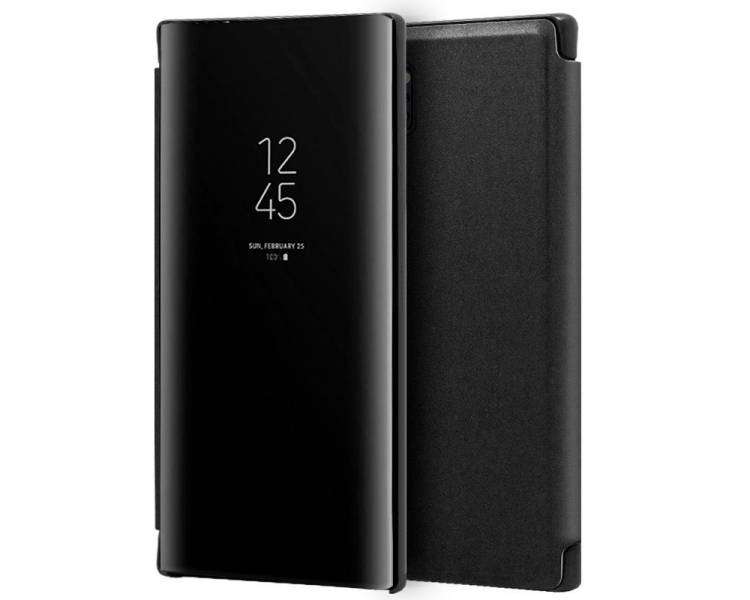 Funda COOL Flip Cover para Samsung N975 Galaxy Note 10 Plus Clear View Negro