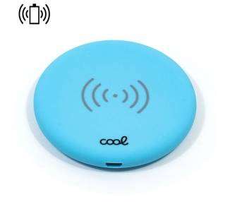 Dock Base Cargador Smartphones Inalámbrico Qi COOL Universal Azul