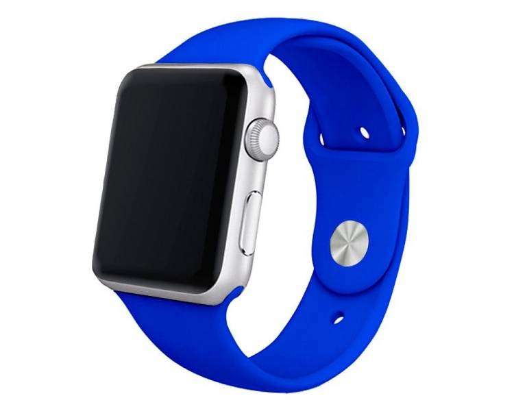 Correa COOL para Apple Watch Series 1 / 2 / 3 / 4 / 5 / 6 / 7 / SE (38 / 40 / 41 mm) Goma Azul