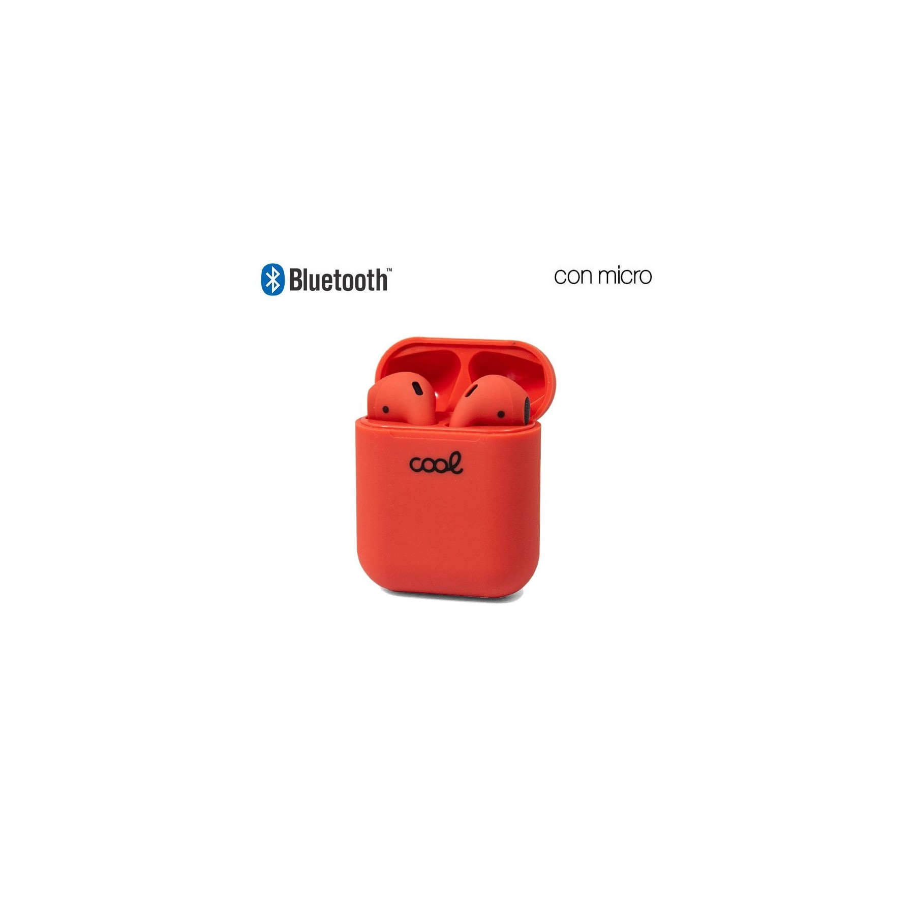 Auriculares Stereo Bluetooth Dual Pod COOL AIR V2 Rojo