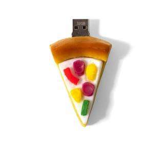 Memoria USB Pen Drive USB x32 GB Silicona Pizza