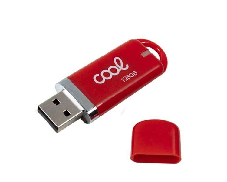 Pen Drive x USB 128 GB 2.0 COOL Cover Rojo