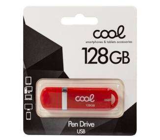 Pen Drive x USB 128 GB 2.0 COOL Cover Rojo