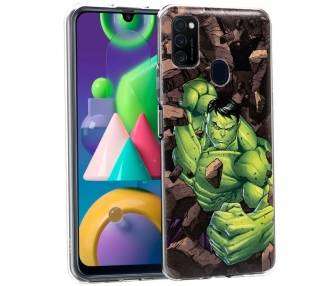 Carcasa COOL para Samsung M215 Galaxy M21 Licencia Marvel Hulk
