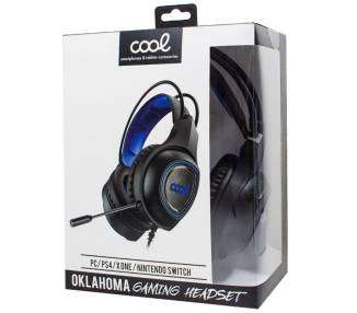 Auriculares Stereo PC / PS4 / PS5 / Xbox Gaming Iluminación COOL Oklahoma + Adapt. PS4
