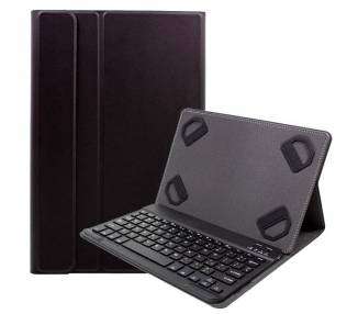 Funda COOL Ebook / Tablet 9 - 10.2 pulg Liso Negro Polipiel Teclado Bluetooth (Español)