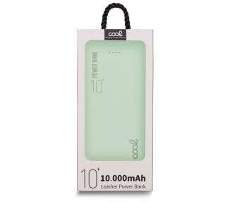 Bateria Externa Universal Power Bank 10.000 mAh (2 x usb / 2.1A) COOL Leather Verde