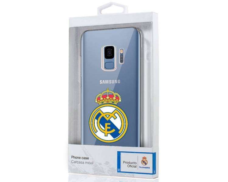 Carcasa para Samsung G960 Galaxy S9 Licencia Fútbol Real Madrid Transparente