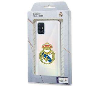 Carcasa para Samsung A515 Galaxy A51 Licencia Fútbol Real Madrid Transparente