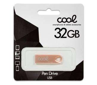 Memoria USB Pen Drive USB x32 GB 2.0 COOL Metal KEY Rose Gold