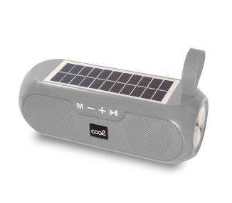 Altavoz Música Universal Bluetooth COOL Glasgow Gris (10W) Con Panel Solar