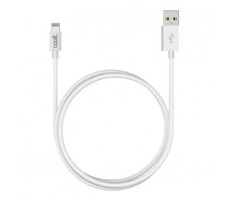 Cable USB Compatible COOL Lightning para iPhone / iPad (3 metros) Blanco