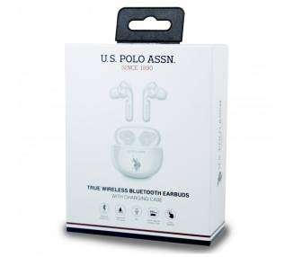 Auriculares Stereo Bluetooth Dual Pod Licencia US Polo ASSN Blanco