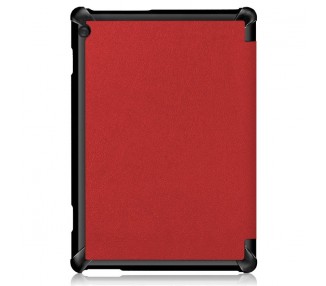Funda COOL para Lenovo Tab M10 (TB-X505F / TB-X605F) Polipiel Liso Rojo 10.1 pulg