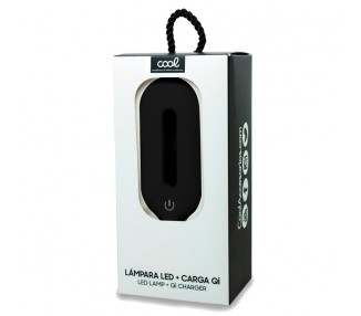 Lámpara LED + Base Carga Inalámbrica Qi COOL Negro