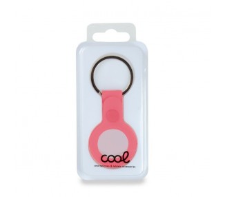 Llavero Protector COOL Compatible con AirTag Silicona Rosa