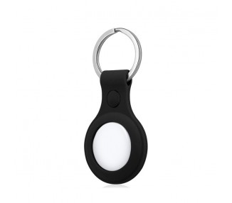Llavero Protector COOL Compatible con AirTag Silicona Negro