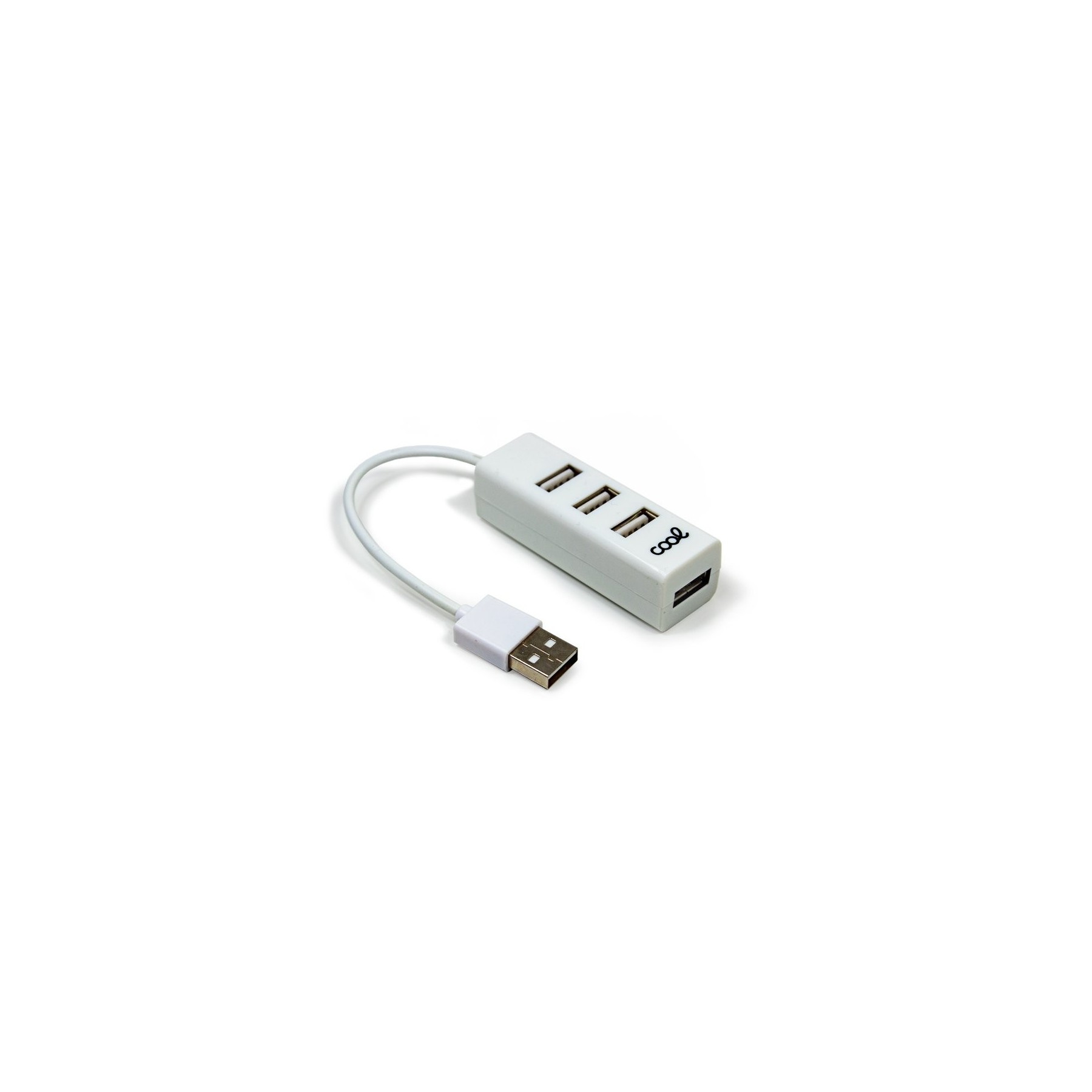 Hub USB 2.0 Universal COOL 4 Puertos USB Blanco