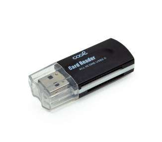 Memoria USB Lector USB Tarjetas Memoria Universal COOL (All in One) Negro