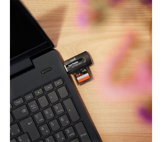 Memoria USB Lector USB Tarjetas Memoria Universal COOL (All in One) Negro