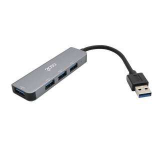 Hub USB Universal COOL 4 Puertos USB (2.0 / 3.0) Aluminio Gris