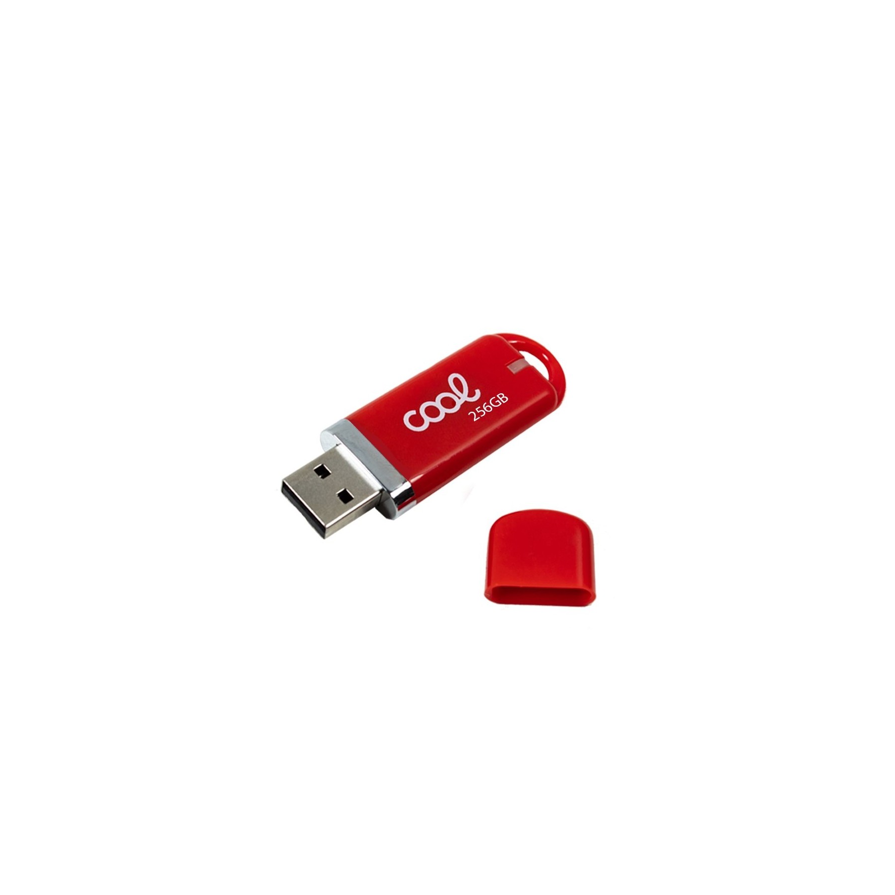 Memoria USB Pen Drive x USB 256 GB 2.0 COOL Cover Rojo