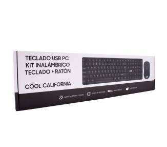 Teclado Español USB PC Kit Inalámbrico + Ratón COOL California