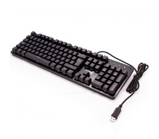 TECLADO PC ESPAÑOL GAMING MECÁNICO USB CABLE COOL AUSTIN
