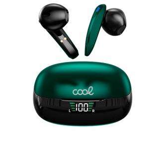 Auriculares Stereo Bluetooth Dual Pod Earbuds Inalámbricos TWS Lcd COOL Shadow Verde