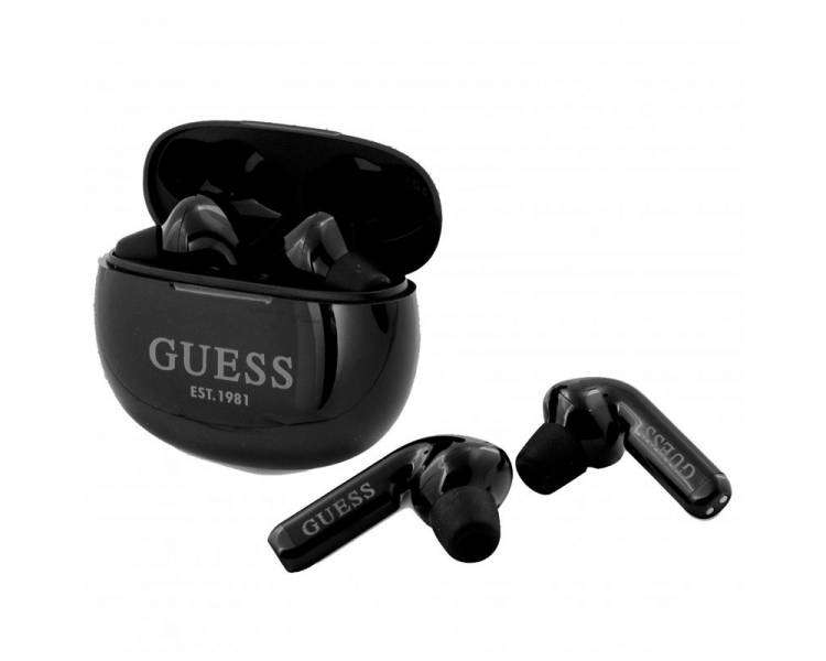 Auriculares Stereo Bluetooth Dual Pod Licencia Guess Negro