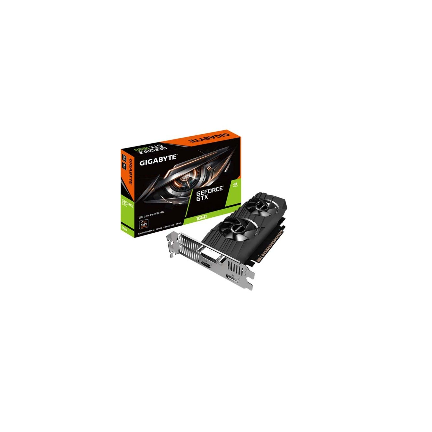 Tarjeta gráfica gigabyte geforce gtx 1650 oc lp 4g/ 4gb gddr5/ perfil bajo