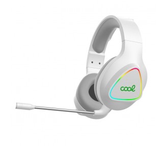 Auriculares Stereo PC / PS4 / PS5 / Xbox Gaming Inalámbricos COOL Leopard 7.1 Blanco