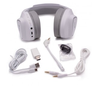 Auriculares Stereo PC / PS4 / PS5 / Xbox Gaming Inalámbricos COOL Leopard 7.1 Blanco