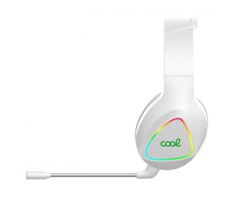 Auriculares Stereo PC / PS4 / PS5 / Xbox Gaming Inalámbricos COOL Leopard 7.1 Blanco