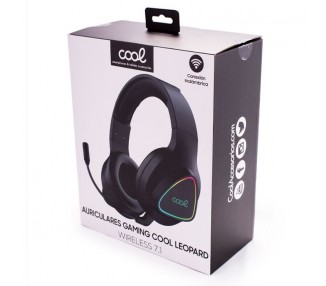 Auriculares Stereo PC / PS4 / PS5 / Xbox Gaming Inalámbricos COOL Leopard 7.1 Negro