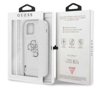 Carcasa COOL Para iPhone 12 Pro Max Licencia Guess Logo + Colgante Plateado