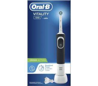 Cepillo dental braun oral-b vitality 100 crossaction/ negro