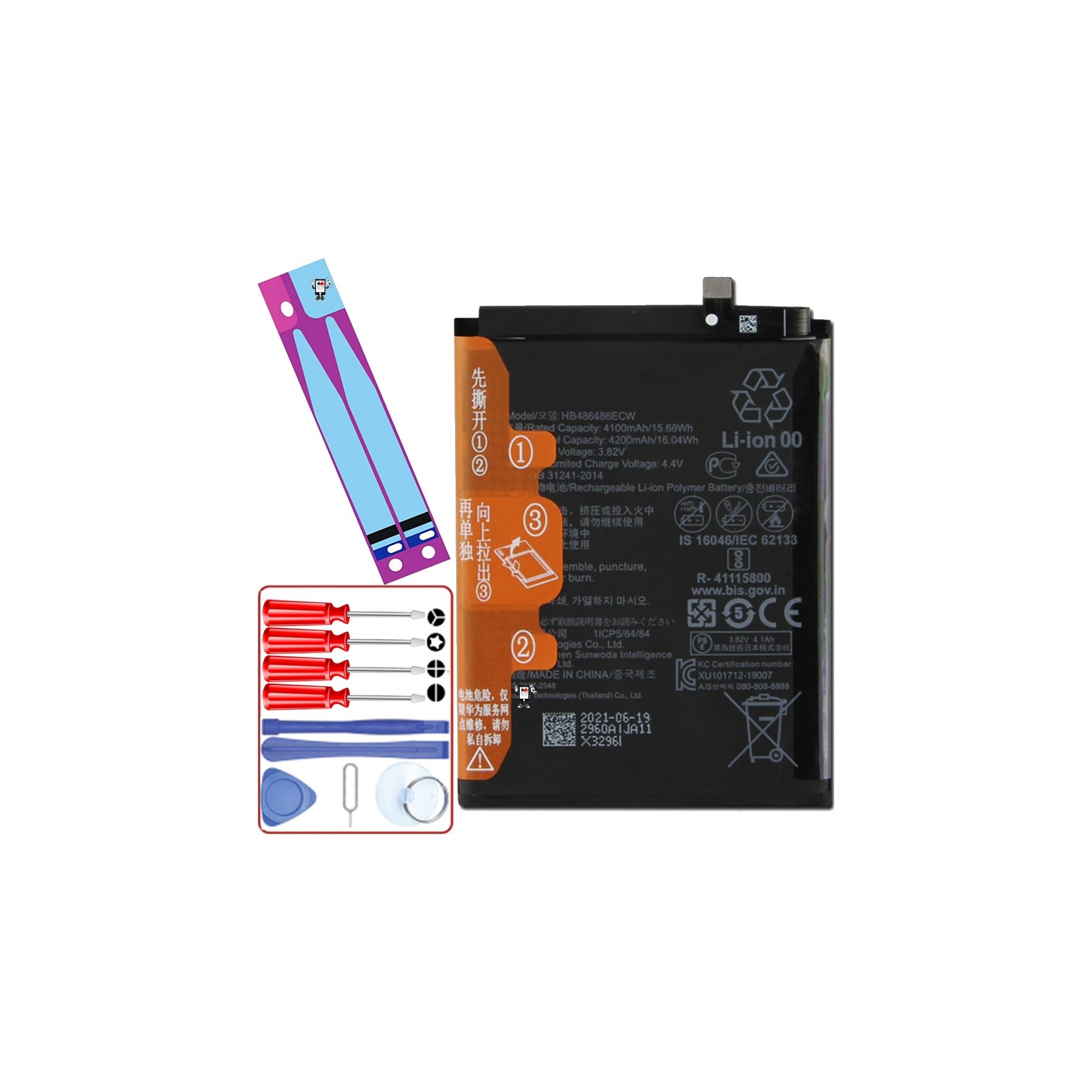 Bateria para Huawei P30 Pro, Mate 20 Pro, MPN Original: HB486486ECW