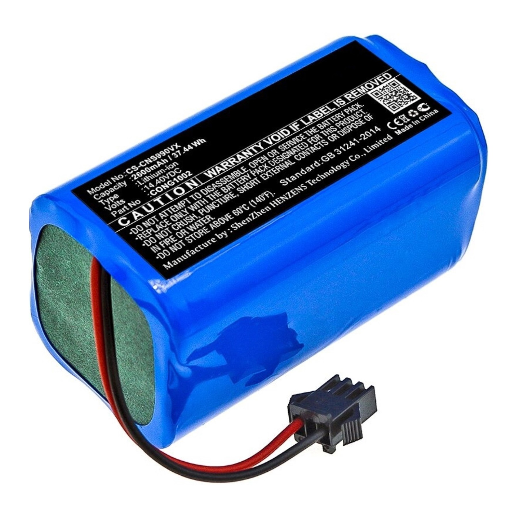 Batería Compatible con Aspirador Cecotec Conga Excellence 1290 y 1390