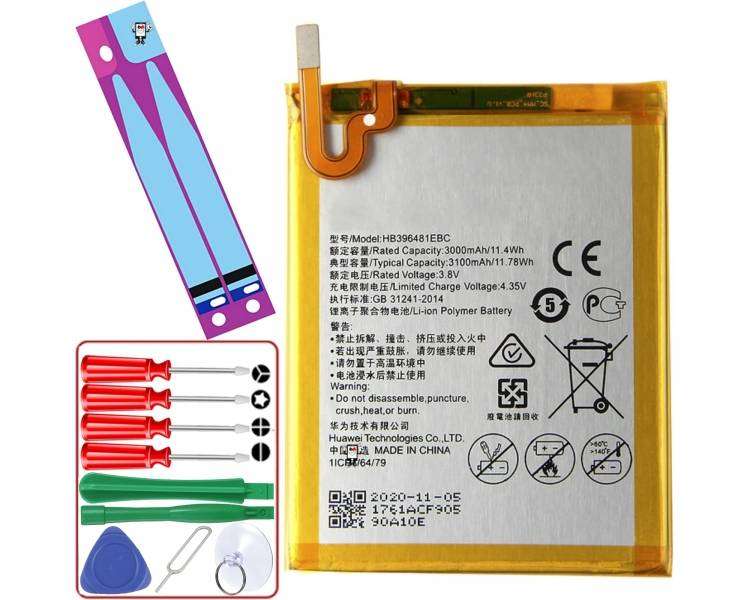 Battery for Huawei G7 Plus, G8, GX8, G8X, Honor 5A, Part Number HB396481EBC