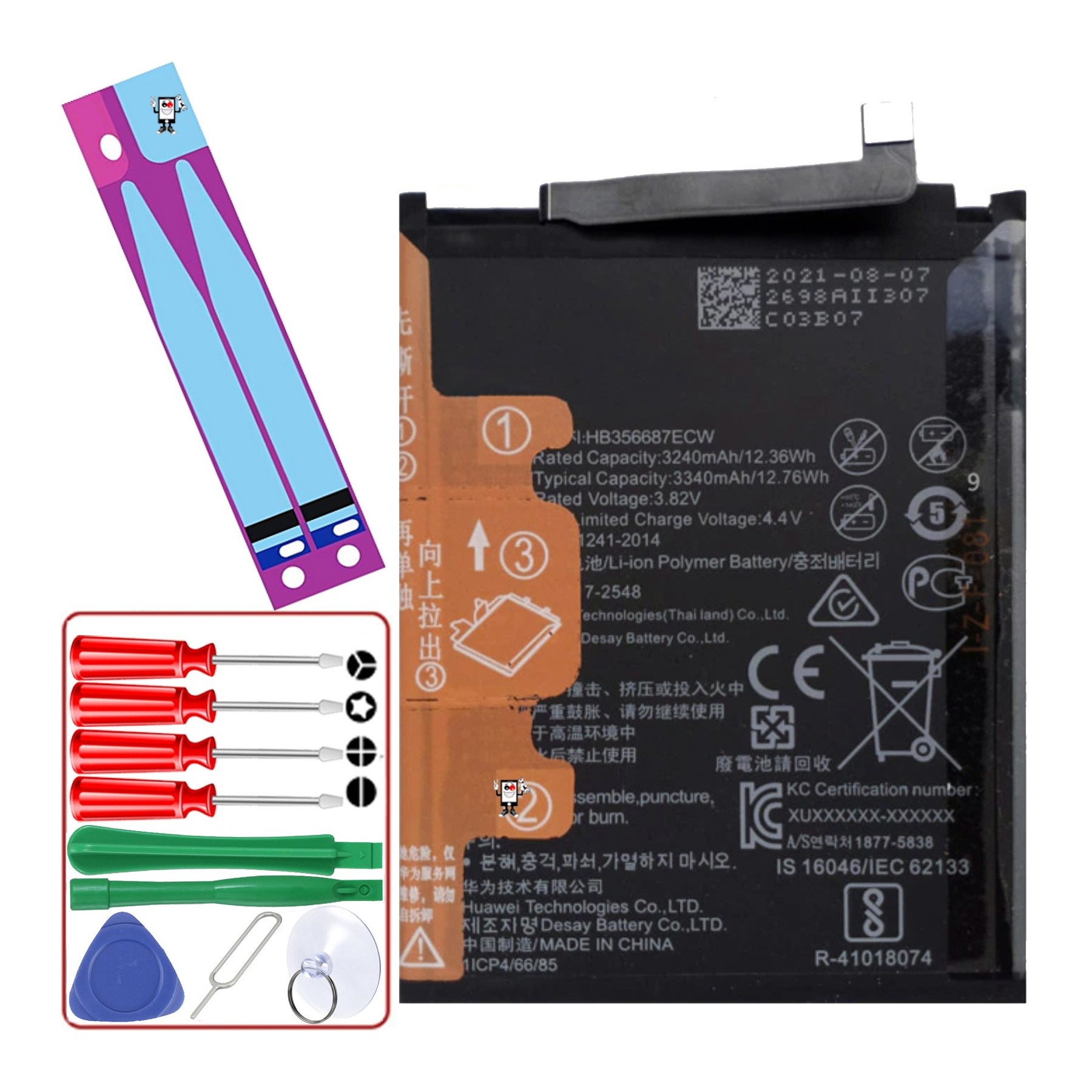 Batería Para Huawei P30 Lite, Mate 10 Lite, Nova 2 Plus, Honor 7X, Hb356687Ecw