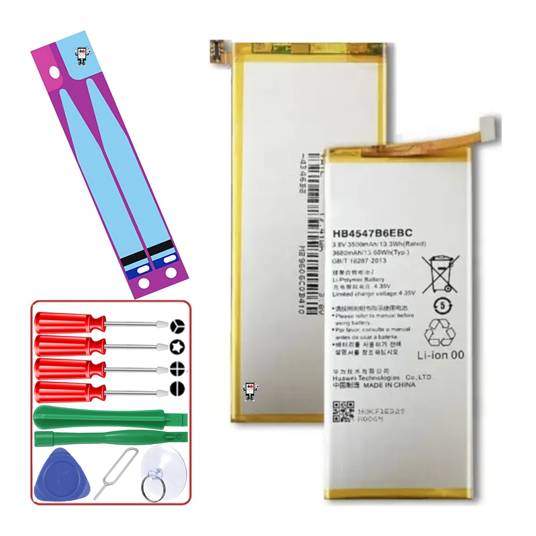 Bateria Para Huawei Honor 6 Plus, MPN Original: Hb4547B6Ebc