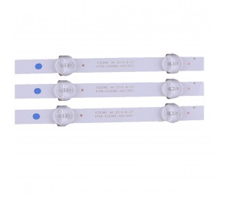 Kit Reparacion Retroiluminacion Tiras de Led para TV 32" TCL Philips LE32D59 32PFL3045 32'' TV K320WD K320WD 4708-K320WD-A2213K01 A4213K01 471R1055 471R1P53