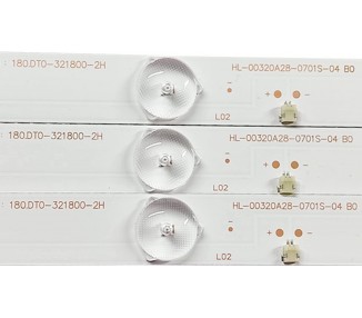 Kit Reparacion Retroiluminacion Tiras de Led para TV 303CX320035 ZDCX32D10-ZC21F-01 C22/D/125-130-3 CX315M09 CX315DLEDM