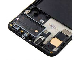 Kit Reparación Pantalla para Samsung Galaxy A30s A307F, con Marco, Negra